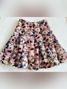 LC Lauren Conrad Floral Circle Skirt